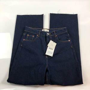 Zara women’s the 90s cropped denim jeans size 6